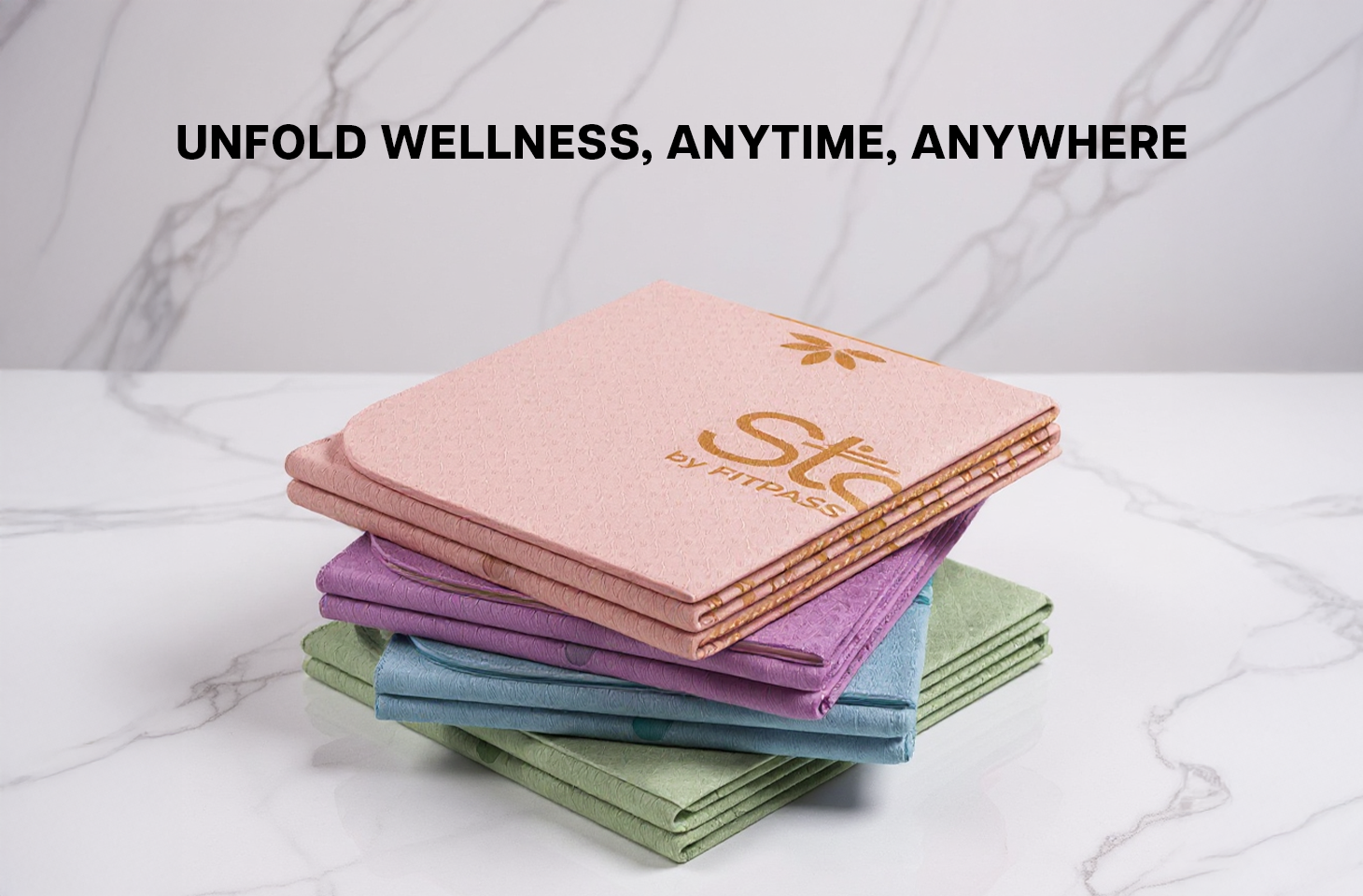 foldable yoga mat for home & travel