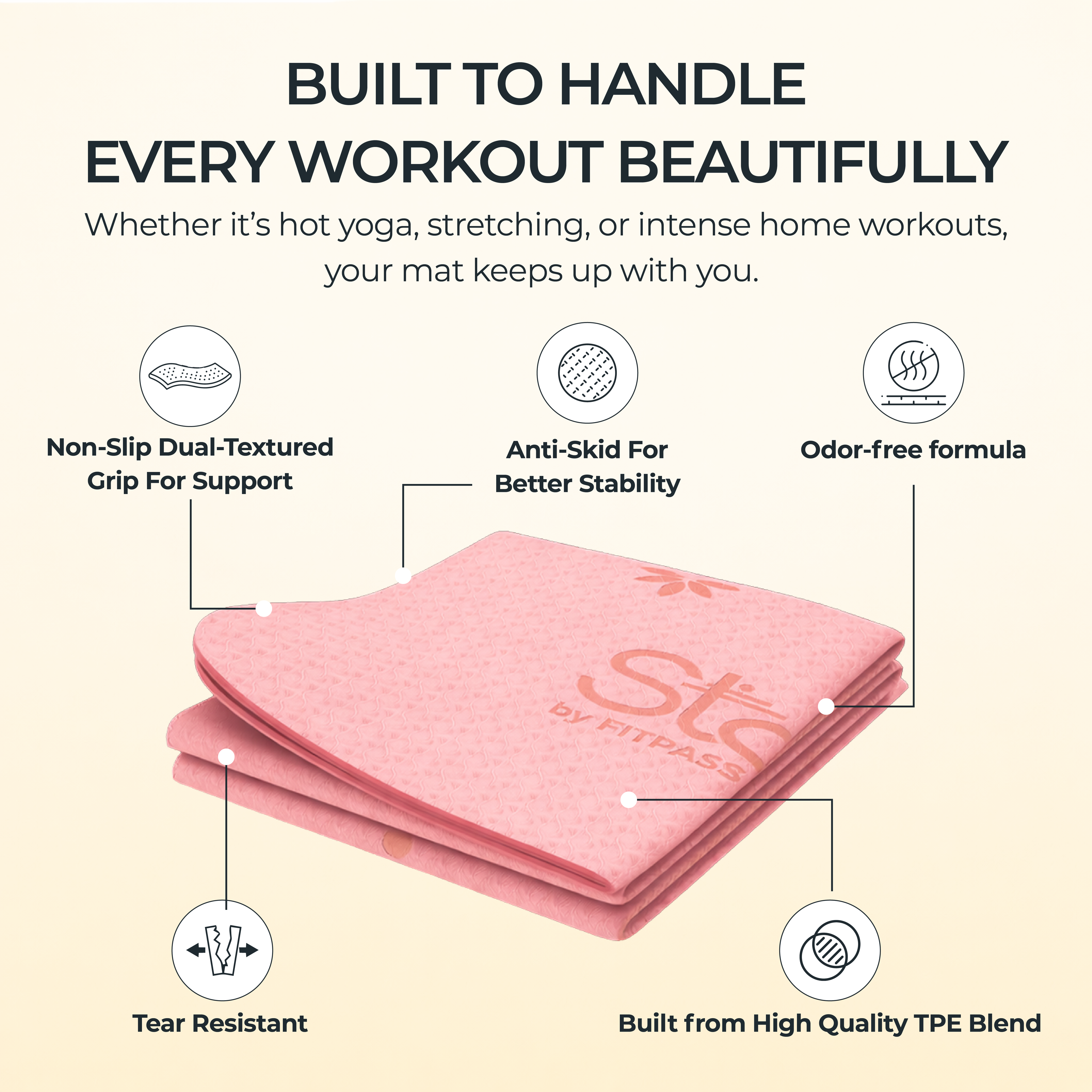 Origami Foldable Yoga Mat