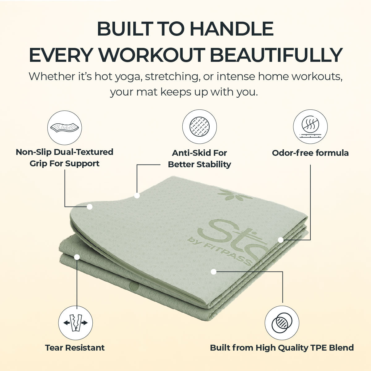 Origami Foldable Yoga Mat