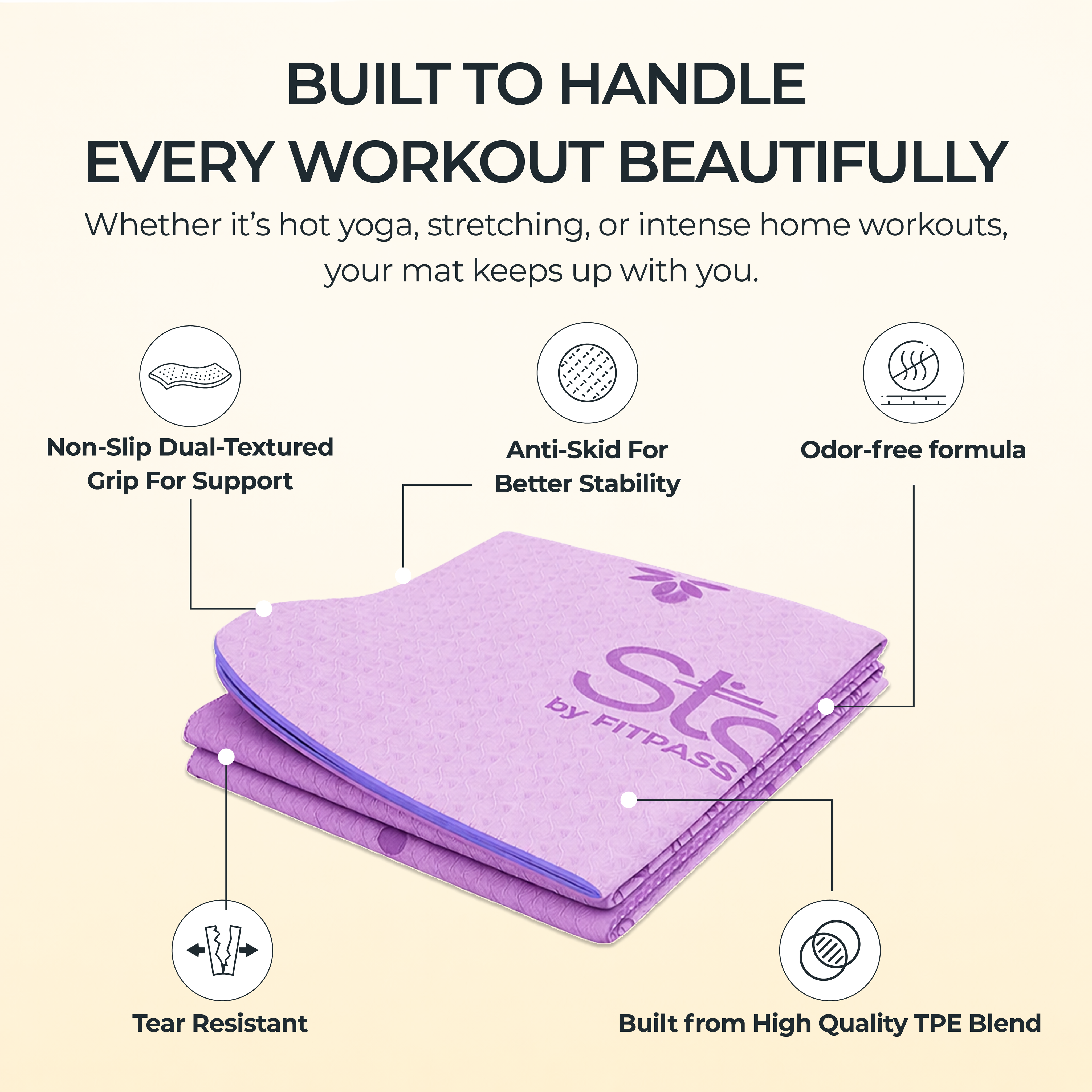 Origami Foldable Yoga Mat