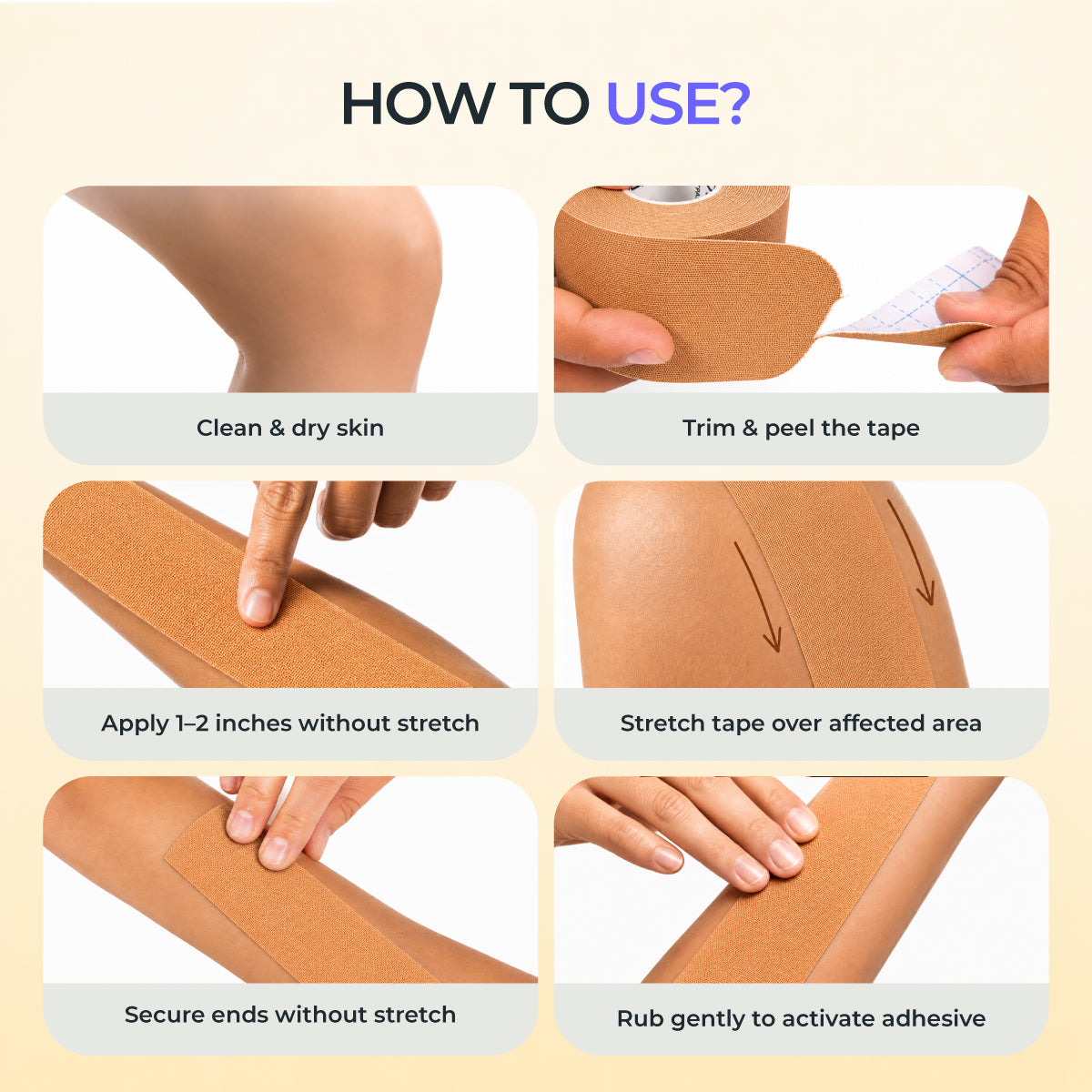Kinesiology Pre-Cut Tape - Pack of 1