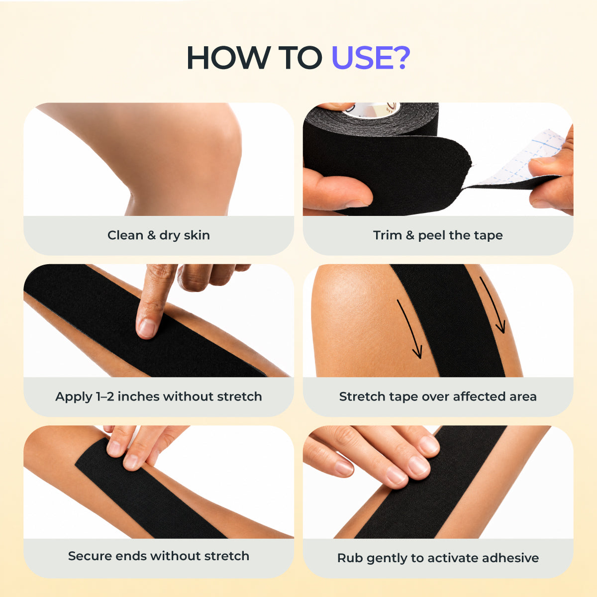 Kinesiology Pre-Cut Tape - Pack of 1