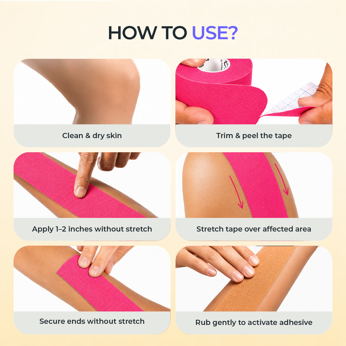 Kinesiology Pre-Cut Tape - Pack of 1