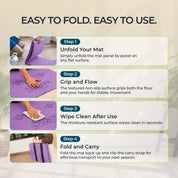Origami Foldable Yoga Mat