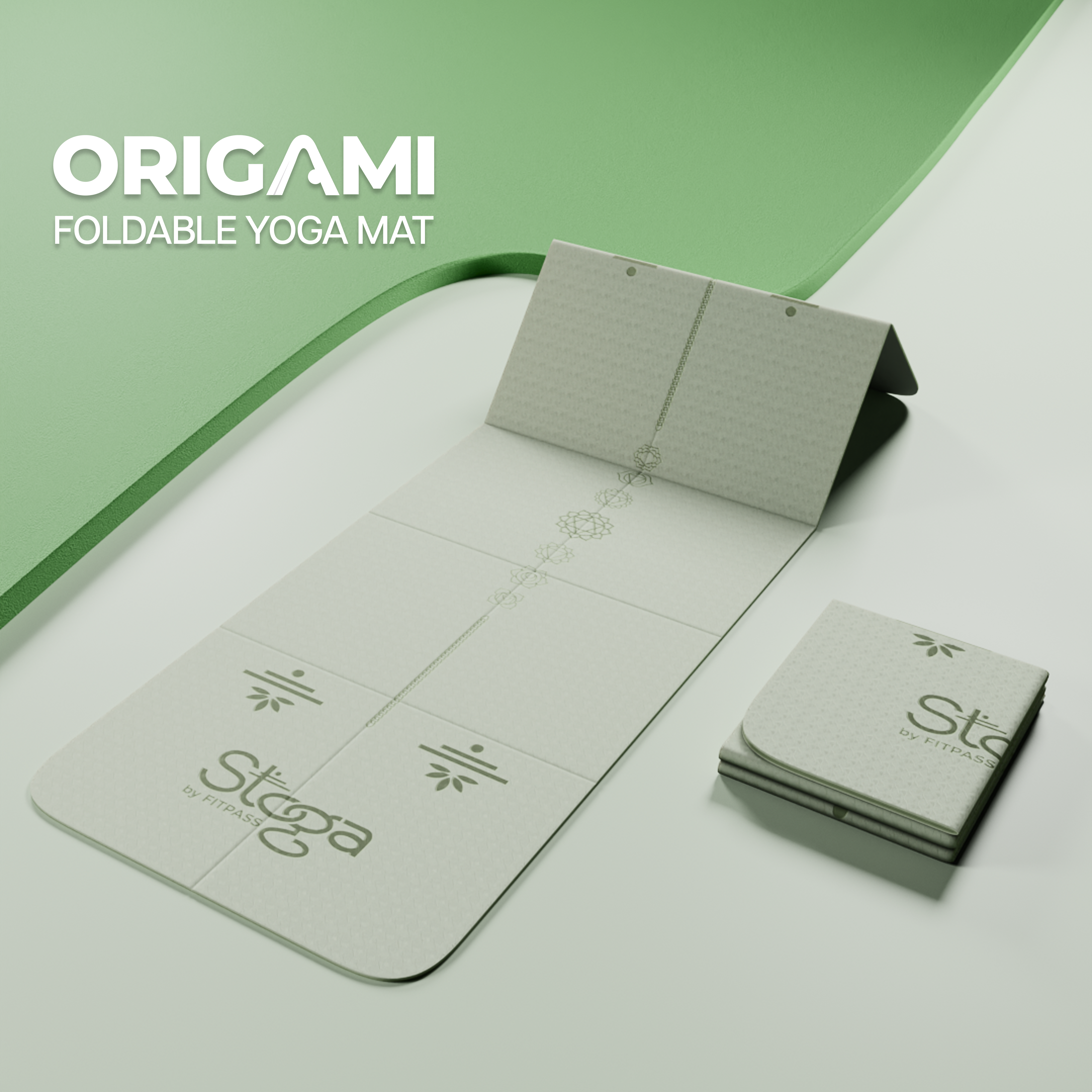 Origami Foldable Yoga Mat