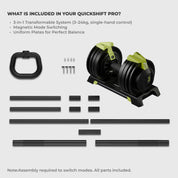 QuickShift Pro: 3-in-1 Dumbbell for Smarter, Stronger Workouts