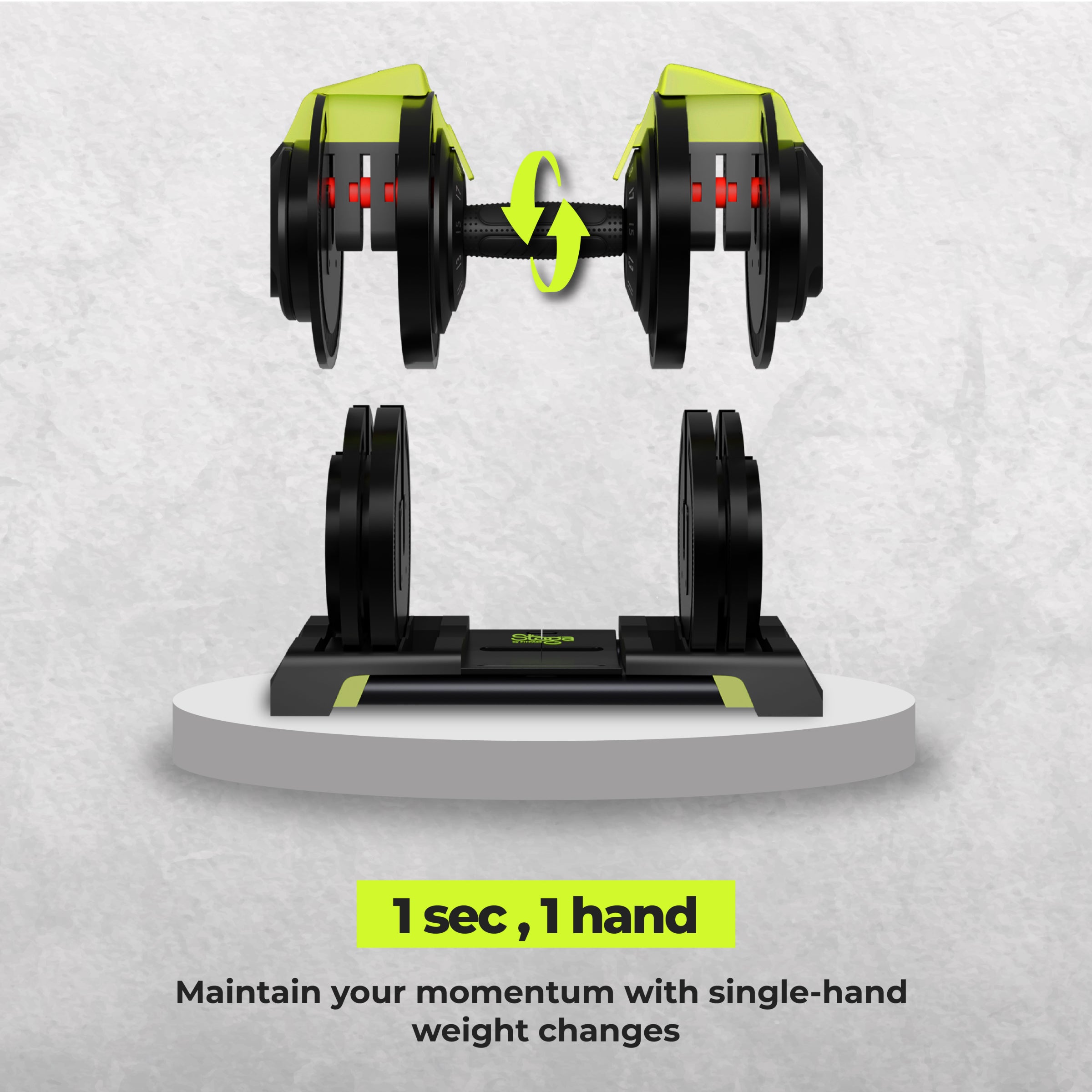QuickShift Adjustable Dumbbell: Compact Power, Maximum Performance