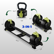 QuickShift Pro: 3-in-1 Dumbbell for Smarter, Stronger Workouts