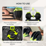 QuickShift Pro: 3-in-1 Dumbbell for Smarter, Stronger Workouts