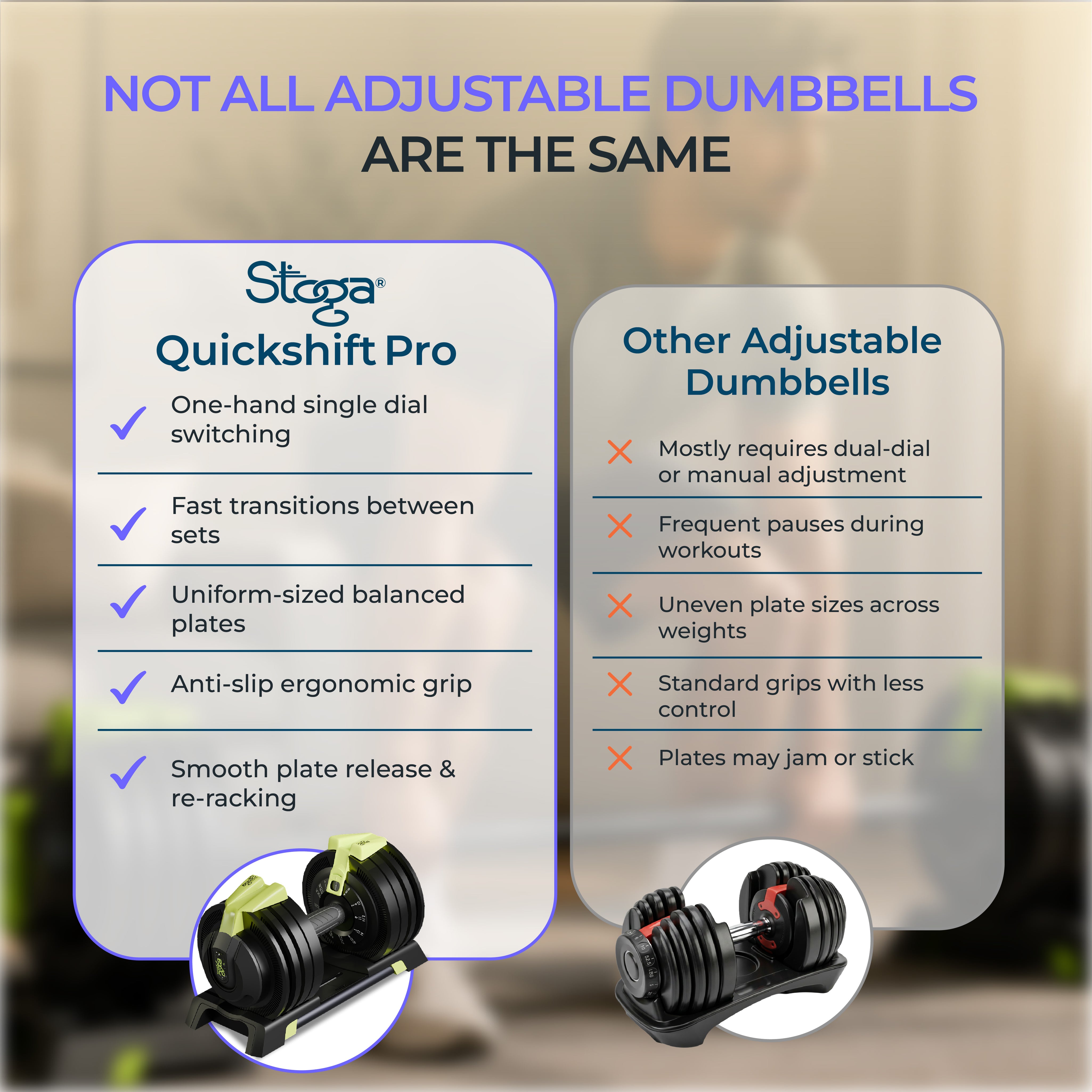 QuickShift Pro: 3-in-1 Dumbbell for Smarter, Stronger Workouts