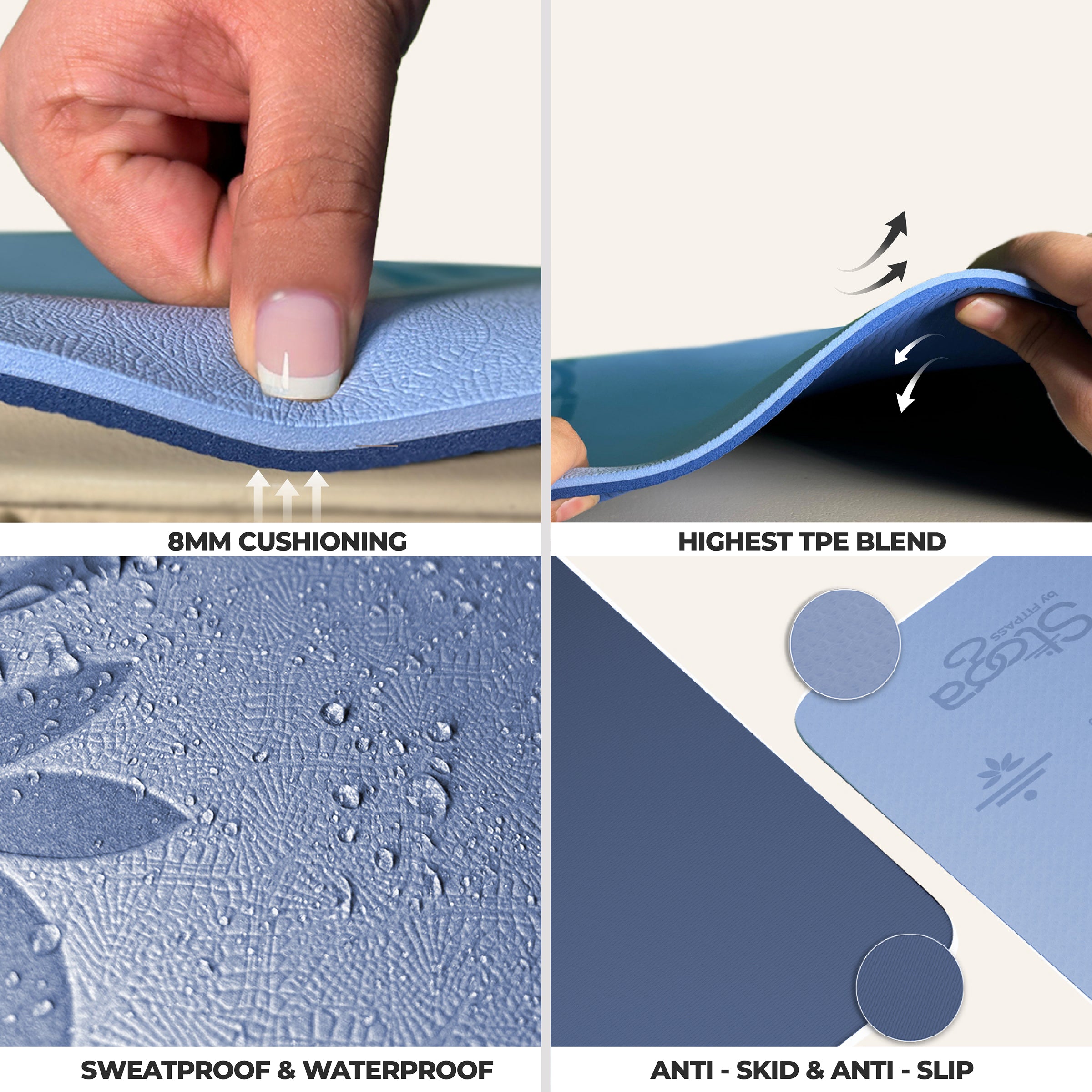 Premium 8mm Yoga Mat