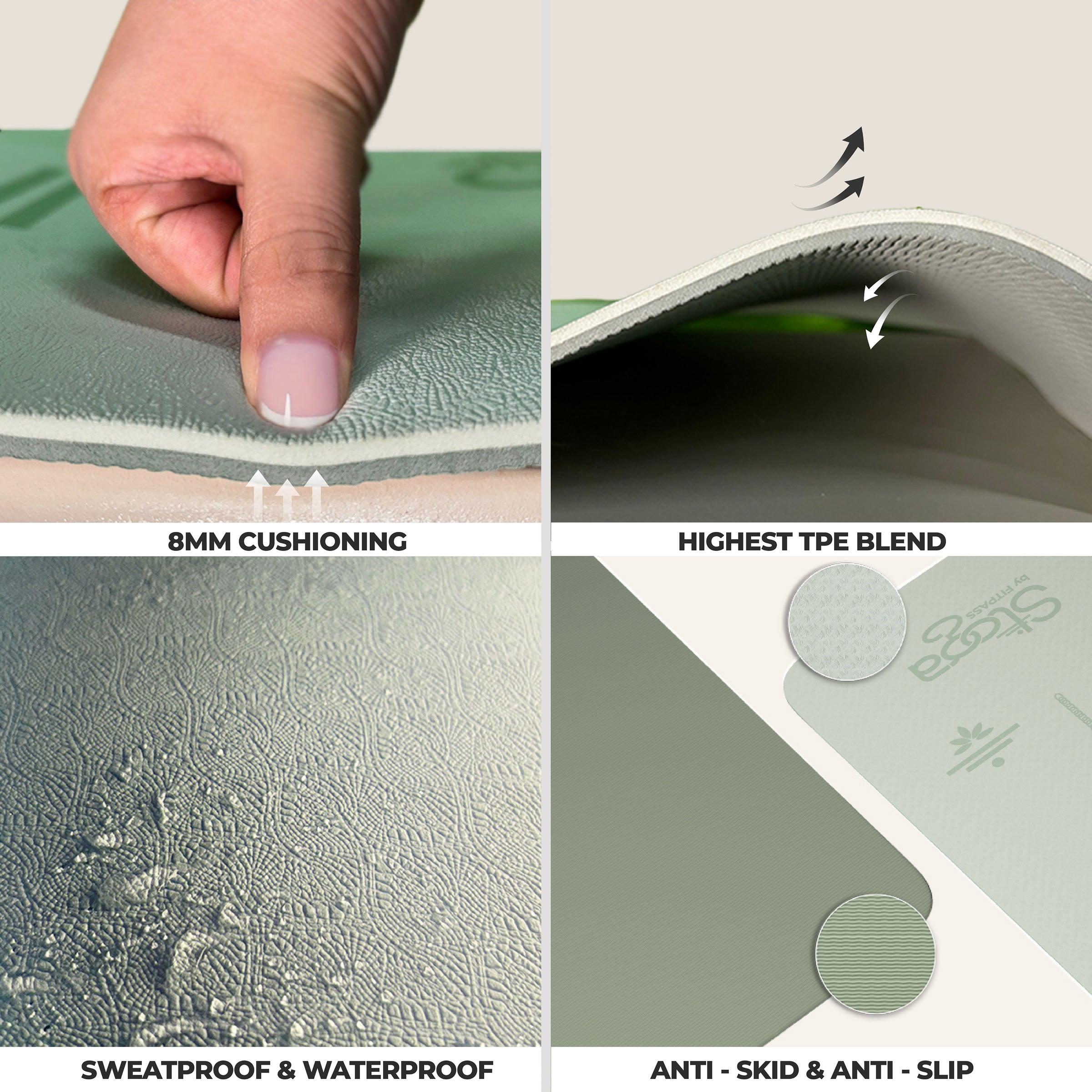Premium 8mm Yoga Mat